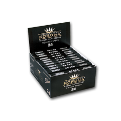 GOLDEN CROWN KORONA 24 Booklets (32 King Size Slim Cigarette Rolling Papers + 32 Filters)